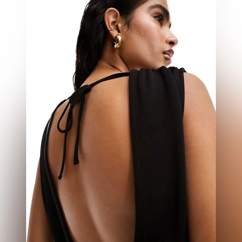 NwT;◾️& Other Stories Black Backless Jumpsuit🔳 - Picture 3 of 12